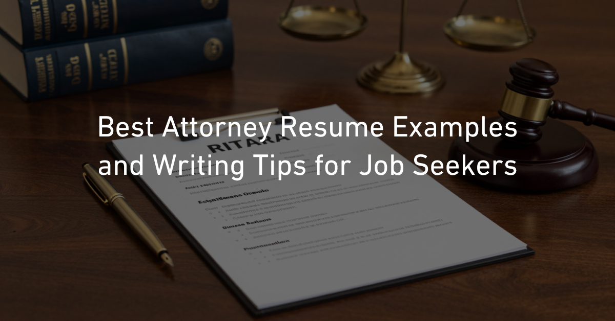 Best Attorney Resume Examples and Writing Tips for Job Seekers